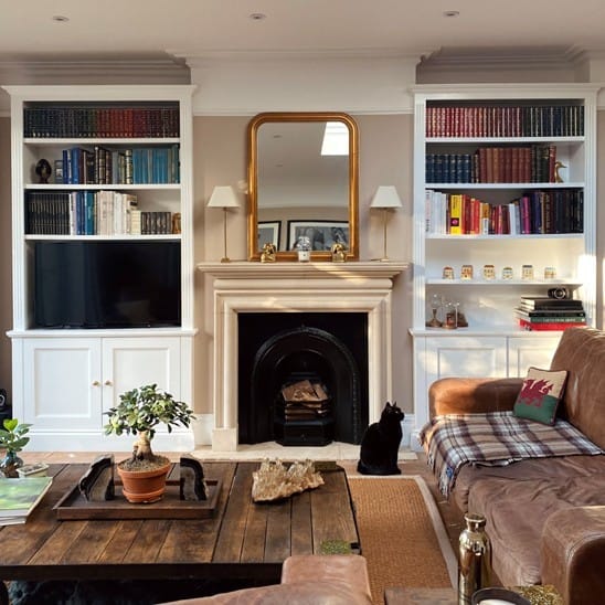 DIY Alcove Cabinets in traditional style