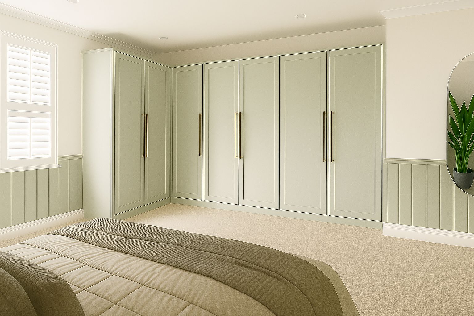 Wall to Corner Wardobe